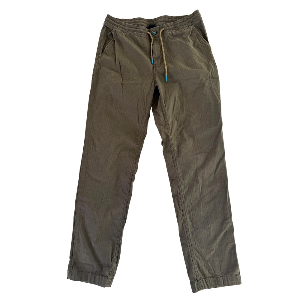 Cotopaxi Casual Pants Womens sz M Olive Green Drawstring BCI Cotton Blend Pocket